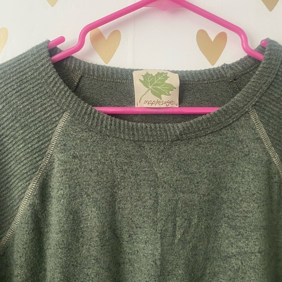 Maple Sage brushed knit blouse - Picture 2 of 6